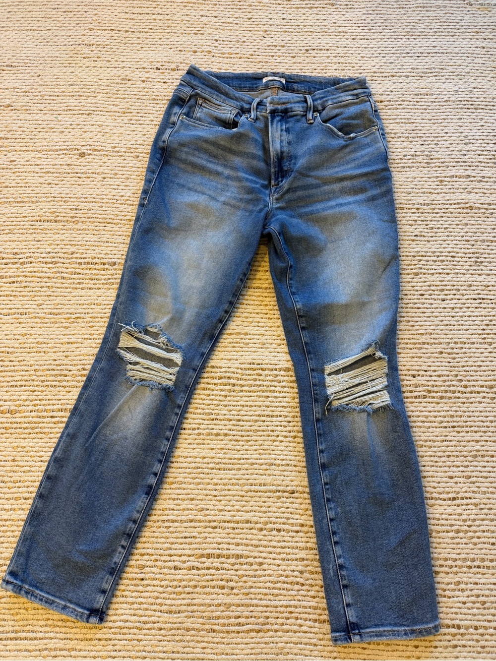Good American Distressed Skinny Jeans